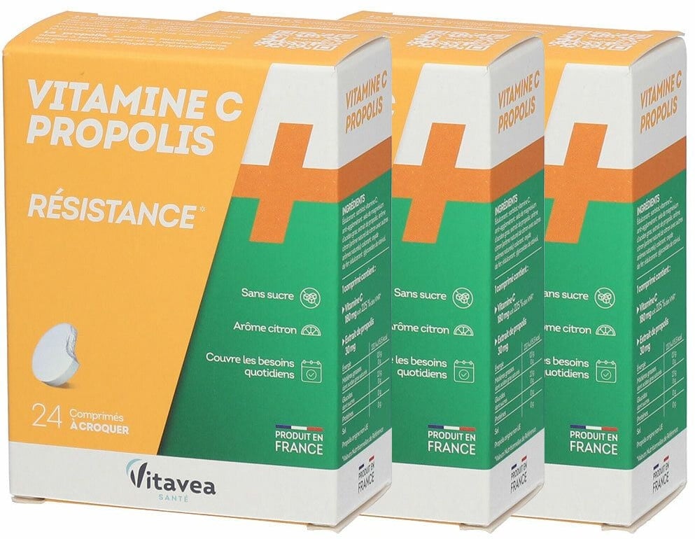 Nutrisanté Résistance Vitamine C + Propolis 3x2x12 pc(s) comprimé(s)