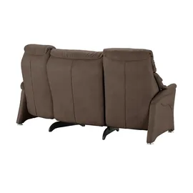 HIMOLLA Trapezsofa Leder 3-Sitzer Braun