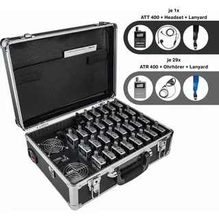 Albrecht 30er Set ATR 400 im Ladekoffer (0.20 km), Walkie-Talkie, Grau