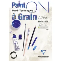 Clairefontaine PaintOn Zeichenpapier 10 Bogen 50 x 65 cm 250 g weiß