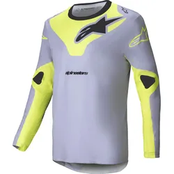 Alpinestars Racer Veil, Trikot - Grau/Neon-Gelb/Schwarz - L