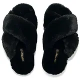 FLIP*FLOP crossfur 2 Hausschuh schwarz