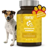 Wurmkur Hund. Entwurmungsmittel für Hunde. 120 Tabletten. Probiotika Hund + B-Vitamine. 100% Natürliches Wurmmittel. Pflanzliche Wurmkur-Alternative bei Wurmbefall. Beseitigt und Verhindert Würmer