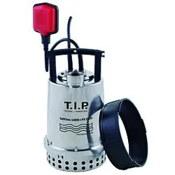 T.I.P. Schmutzwasser Tauchpumpe - Edelstahl, 16.000 l/h, Flachabsaugend,  Salzwasser, Waschlauge, SaltOne 16000 I-PX DUO 30276