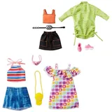 Mattel Barbie 2 Outfits und 2 Accessoires für die Barbie Puppe,