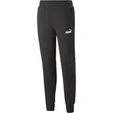 Puma Herren ESS+ 2 Col Logo Pants FL Cl Gestrickte Hosen, Black Weiß, M