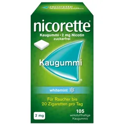 nicorette 2 mg Nikotinkaugummi whitemint für Raucher zum Aufhören