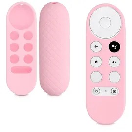kwmobile Hülle Fernbedienung kompatibel mit Google Chromecast 2020 4K / Chromecast 2022 HD Hülle - Silikon Case für TV Zubehör in Altrosa
