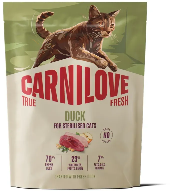 Carnilove True Fresh Cat Duck für kastrierte erwachsene Katzen 2kg