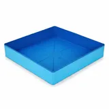 Welpenpool, Hundepool, faltbar, aus Kunststoff, ideal für Hunde, 19, 7 x 19, 7 x 3, 9 Zoll, blau, Mehrzweckwanne, ideal für Welpen, Kinderspiele und Haushaltsaufgaben
