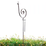Jlobnyiun Regenmesser Schnecke - Deko Erdspieß aus Metall, Regenmesser aus rostfreiem Eisen | Gartendeko Außen für Balkon Schnecke Niedlich Regenmesser Regenmesser Abrollsicherung