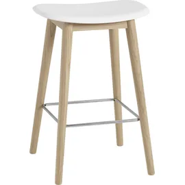 Muuto Fiber Hocker 65 cm, weiß