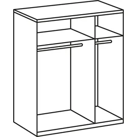 WIMEX Kleiderschrank WIMEX "New York", weiß (struktureichefarben hell, front weiß), B:135cm H:236cm T:58cm, Schränke, Kleiderschrank, in vielen Breiten, 208 oder 236cm hoch