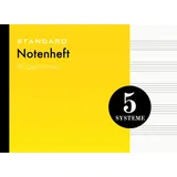 Independently published Notenheft A5 Querformat Gelb Blanko