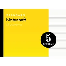 Independently published Notenheft A5 Querformat Gelb Blanko