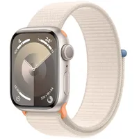Apple Watch Series 9 GPS 41 mm Aluminiumgehäuse polarstern, Sport Loop polarstern One Size