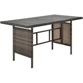 Svita Monroe Garten-Lounge Set Polyrattan Lounge-Möbel Sitzgruppe Braun