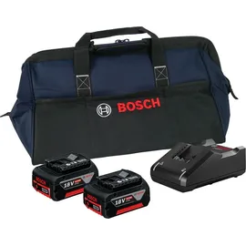 Bosch Starter-Set 18V / 2x 4,0 Ah Akku + Ladegerät GAL 18V-40 in Handwerkertasche