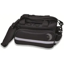 Filmer Gepäckträgertasche Multi schwarz/silber