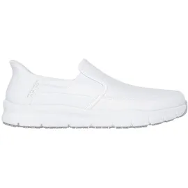 SKECHERS Nampa Broxtin Slip-InTurnschuhe, White Leather/Synthetic, 43 EU