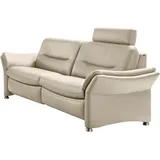 Hukla 2,5-Sitzer HU-SF15058 Ledersofa, Breite 194 cm, aus Leder, optional Kopfstütze u. WallAway-Funktion beige