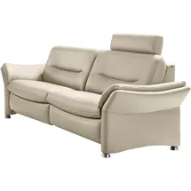 Hukla 2,5-Sitzer HU-SF15058 Ledersofa, Breite 194 cm, aus Leder, optional Kopfstütze u. WallAway-Funktion beige