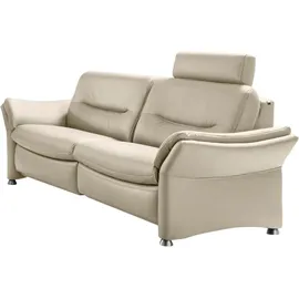 Hukla 2,5-Sitzer HU-SF15058 Ledersofa, Breite 194 cm, aus Leder, optional Kopfstütze u. WallAway-Funktion beige