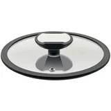 Berndes Glasdeckel mit Silikonring, Spezialglas, Transparent/Schwarz, Ø 16 cm, 007816
