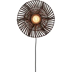 GOOD & MOJO Wandleuchte "ZANZIBAR", schwarz, Ø 40,00cm, Lampen, Nachhaltig