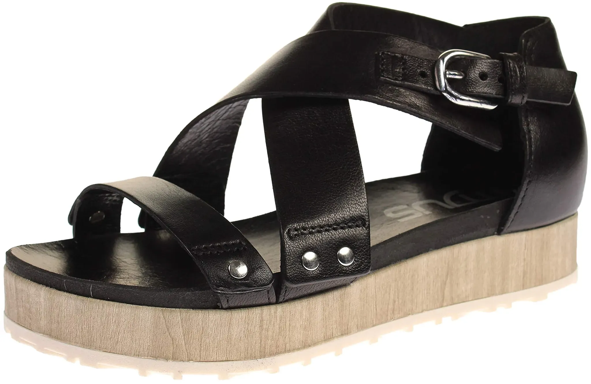 Mjus M06016-101-0002 - Damen Schuhe Sandaletten - nero-beige, Größe:42 EU - 42 EU