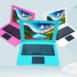 Bigmachine Laptop Computer Mini 10 Zoll Quad Core Powered by Android 12 Netbook 64GB Kleiner mit WiFi Webcam Bluetooth, Lademaus enthalten geeignet für Kinder und Studenten 4 Farboptionen (Blau)