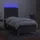 vidaXL Boxspringbett 100 x 200 cm Dunkelgrau