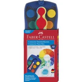Faber-Castell Farbkasten Connector 12 Farben blau