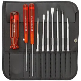 PB SWISS TOOLS Wechselklingen-Schraubendreher 10-tlg. in Rolltasche