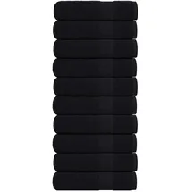 vidaXL Handtücher 50 x 100 cm schwarz 10 St.