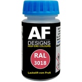 Alex Flittner Designs Lackstift RAL 3018 ERDBEERROT matt 50ml schnelltrocknend Acryl