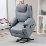 HOMCOM Fernsehsessel mit Aufstehhilfe Elektrisch Relaxsessel mit Massagefunktion