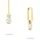 Echtzeit Creolen Like Diamonds Edelstahl 123456 0,5