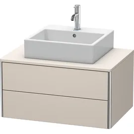 Duravit Waschtischunterschrank 2 Auszüge 80 x 40 cm Beige Matt