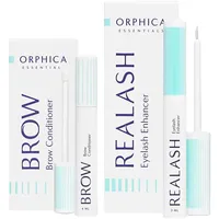 ORPHICA Brow & Realash Set - Wimpernserum 3 ml + Augenbrauen Serum 4 ml - Conditioner für sichtbares Wachstum, Booster Hair Growth Gel