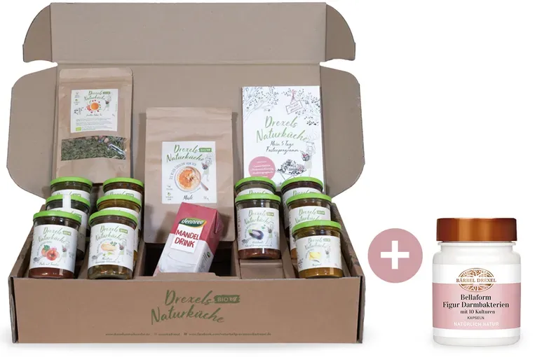 MONIKAS NATURKÜCHE 5 Tage Diätbox mit 3 Mahlzeiten täglich inkl. Booklet & Ernährungsplan Bundle