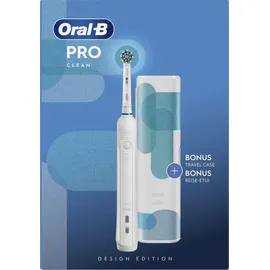 Oral-B Pro 1 Clean blau/weiß + Reiseetui