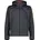 MAN JACKET ZIP HOOD ANTRACITE MEL-RUGGINE