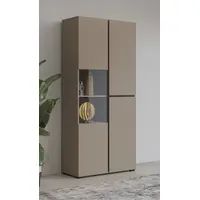 INOSIGN Vitrine »Cross, Höhe 183,5 cm, moderne grifflose Standvitrine