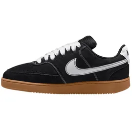 Nike Court Vision Low Herren Black / White / Gum Medium Brown 44