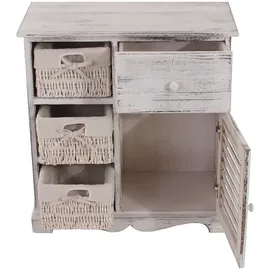 Mendler Kommode Schrank 63 x 60 x 30 cm Weiß