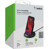 Belkin 15W Wireless Charging Stand + QC 3.0 24W Wall Charger schwarz (WIB002vfBK)