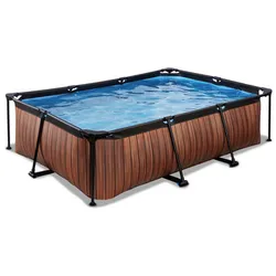 EXIT Toys Pool »Wood Pools«, Breite: 201 cm, 1800 l, braun