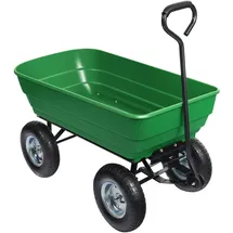 Wiltec Bollerwagen mit Kippfunktion 125 l grün