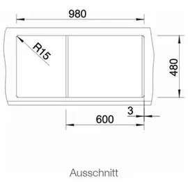 Blanco Metra XL 6 S anthrazit + Excenterbetätigung